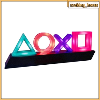 brillante juego iconos luz con 3 modos de luz - música reactiva juego de iluminación de la sala de juegos para playstation home dormitorio mesa