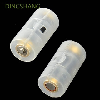 DINGSHANG Durable Battery Adapter Case High Quality Battery Switcher Battery Converter Storage Container Transparent Batteries Holder Household Batteries Box Battery Shell Battery Conversion Box/Multicolor