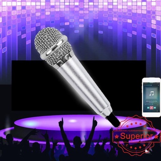 Aleación de aluminio portátil Mini micrófono con cable de 3,5 mm Pc portátil para teléfono cantar discurso Karaoke S4I5 (1)