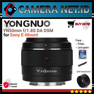 Yongnuo YN50mm f/1.8S DA DSM lente para Sony E-Mount - Hoya & Lenspen (1)