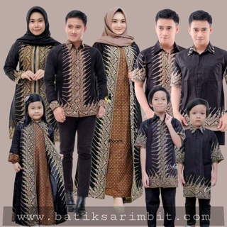 Batik pareja familia, Sarimbit Batik camisa, pareja Ori Modang familia motivo, familia pareja conjunto