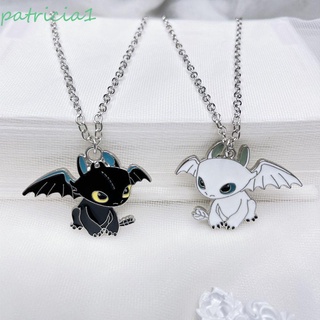 PATRICIA Fashion Toothless Dragon Necklace Accessories Anime Pendant Necklace Necklace Hanging Ornaments Jewelry Night Evil Double Dragon Couple Necklace Friend Gift Cartoon Pendant How To Train Your Dragon/Multicolor