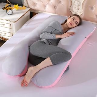 Supercute funda de almohada de alta calidad multifunción de algodón puro cubierta en forma de U para mujeres embarazadas (1)