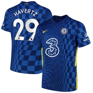 La mejor calidad 2021-2022 Chelsea jersey 29 Havertz casa jersey de fútbol en casa jersey de fútbol camisa de entrenamiento para hombres adultos (4)