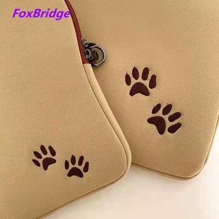 [FoxBridge] Lindo gatos Sling iPad/bolsa portátil 2021/2020 Pro 11/10.9/10.2/10.5/9.7 pulgadas Apple Tablet funda protectora 14/13.3in Notebook MacBook Crossbody bolsos de hombro (6)