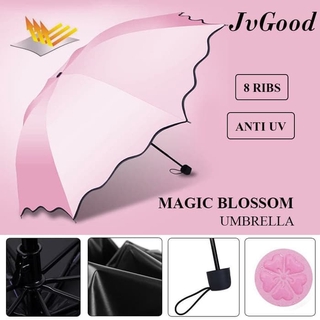 Kp 3D Magic paraguas plegable paraguas dimensiones revestimiento negro ANTI UV - rosa ND