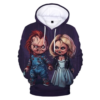 Bride Of Chucky Printed Hoodie Sweatshirts Pullover Chucky Harajuku Streetwear Hoodies 3D