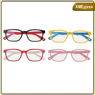 [XMEJJVSV] 4 Pack Blue Light Blocking Glasses for Kids, Kids Computer Anti Blue Light & Anti Eyestrain & UV Protection Glasses