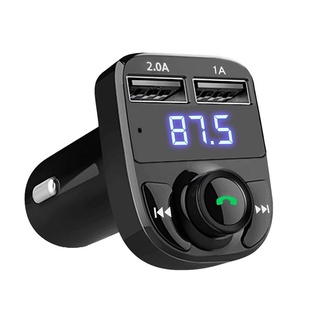 Kit de manos libres Bluetooth inalámbrico para coche/transmisor FM/reproductor MP3/cargador USB Dual (3)