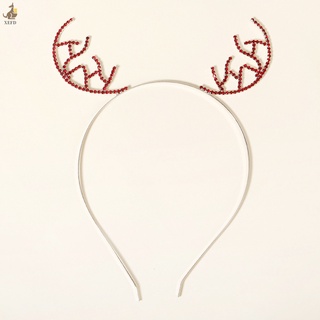 Xefd diadema De cabello con incrustaciones De diamantes De imitación/hechas a mano/accesorio De cabello navideño Para mujer/niña