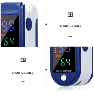 [hongmei] Oxímetro de pulso dedo portátil Monitor de frecuencia cardíaca Spo2 medidor de oxígeno en sangre
