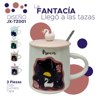 Taza Cerámica Fantasía Niña Café Mug Cup