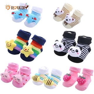 [1 pares Pack/bebé recién nacido niñas y niños calcetines altos de rodilla] [calcetines cortos de algodón Unisex] (1)