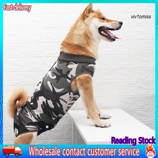 VM*perro postparto tela de cuatro patas de recuperación de heridas Modal Anti lamiendo destete traje para cachorro