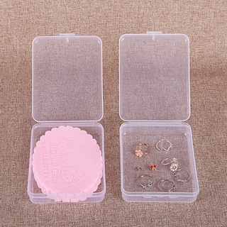 Home & Living cajas de almacenamiento de zapatos de plástico transparente pequeños cuadrados para joyas/pasión1/