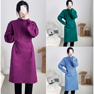Hospital medical surgical gown, long-sleeved surgical gown, isolation gown for men and women, brush hand clothes, beauty overalls, pure cotton green