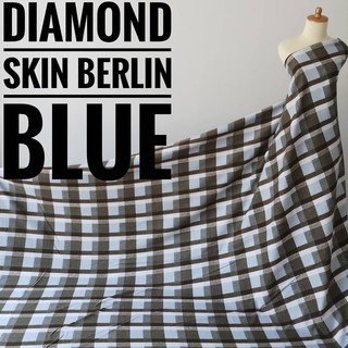 Diamond Skin - tela de metro azul (0,5 m)