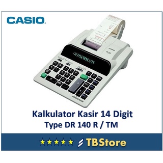 Original CASIO calculadora de impresión DR-140 R calculadora de 14 dígitos de impresión calculadora CASIO DR 140 R