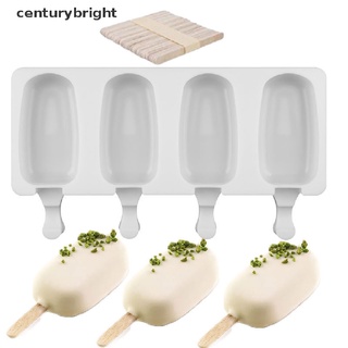 [centurybright] moldes de silicona para helados seguros, fabricante de paletas, bricolaje, congelador, helado, molde sgdg