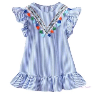 hear Boutique Toddler Baby Kids Girl Princess Summer Casual Dress Sundress Clothes