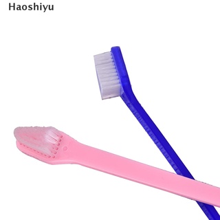 haoshiyu 2 piezas cepillo de dientes de doble extremo para perros, cepillo dental oral de 2 lados, ayuda a reducir la placa mx (4)