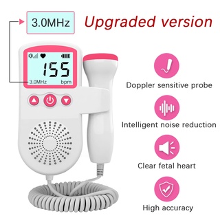 Doppler Fetal Monitor De Tasa De Hogar Para Bebés Embarazo (2)