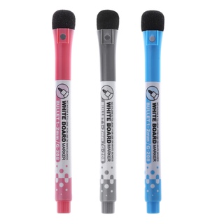 LU Magnetic Whiteboard Marker Pen Erasable Dry-Erase Ink Mark Sign With Eraser Hot