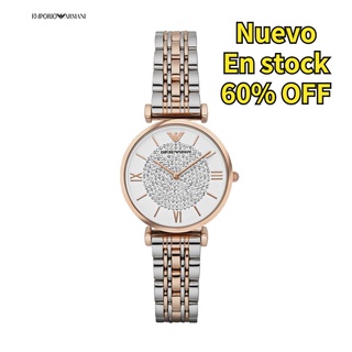 Emporio Armani Relojes Starlight Diamante Acero Números Romanos Reloj De Cuarzo Mujer