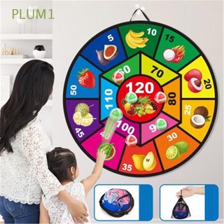 PLUM1 Kids Target Sports Sticky Ball Dart Board Game Wall-Mounted Entertainment Outdoor Indoor Throwing