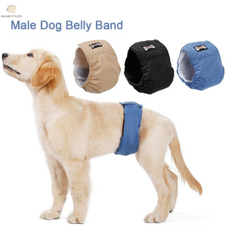 [] 3 piezas lavables macho perro vientre envoltura impermeable pañal para mascotas inodoro entrenamiento perro pantalón fisiológico
