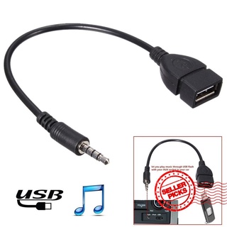 cable de audio auxiliar de coche a usb a 3,5 mm cable de audio del coche cable de audio del coche otg adaptador de 3,5 mm n7j7