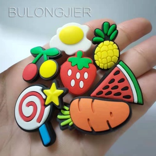 🌟Ready Stock🌟 For Crocs Jibbitz Pins Colorfully Cartoon Food DIY Shoes Charm Button