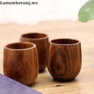 kame 1pc taza de madera natural clásica hecha a mano gran vientre vino jugo taza de té vaso. (3)