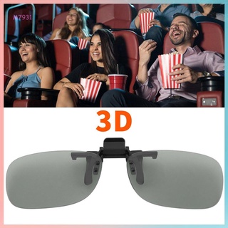 Clip On Passive Circular Polarized 3D Glasses Clip for LG 3D TV Cinema Film