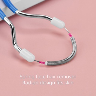 [[2]] 3x removedor facial de pelo facial depiladora de belleza facial depiladora indolora manual de primavera