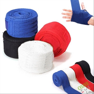 COZEE punch boxeo envolturas de manos guantes de entrenamiento puño vendaje gancho pulgar bucle Durable algodón Protector de muñeca/Multicolor (1)