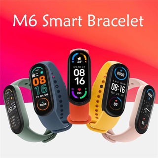 #Ready Stock# M6 Smart Bracelet Watch Fitness Tracker Heart Rate Blood Pressure Monitor Color Screen IP67 Waterproof For Mobile Phone AIR
