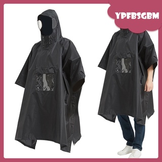 [hot sale] Multifunction Waterproof Raincoat Rain Poncho Tent Sunshade Tarp Ground Mat for Women Men Camping Tent Rain Cover (1)