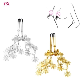 YSL Stainless Steel Labia Clip Bondage, Nipple Clamps with snowflake ,Adult Toys
