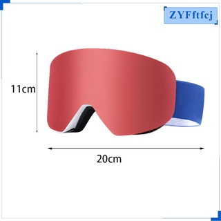 gafas de esquí y snowboard, antiniebla, lente optimizada de color de alta definición, protección uv 100%, gafas de nieve para esquí y