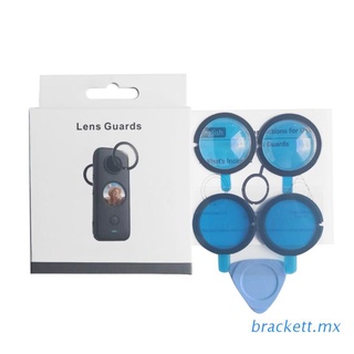 brack lente guardias protección panorámica lente protector de cámara deportiva accesorios para -insta360 one x2