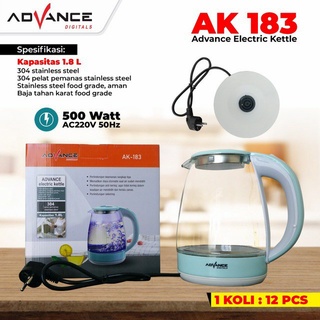 Advance Ak183 hervidor eléctrico de cristal transparente AK 183