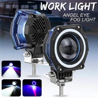 Skmy 3" LED luz de trabajo barra de ojo de ángel conducción lámpara antiniebla coche Offroad 4WD IP67 SKK