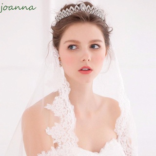 joanna prom headwear mujeres adornos nupcial tiara accesorios para el cabello plata color diadema boda joyería aleación magnífico pelo corona/multicolor