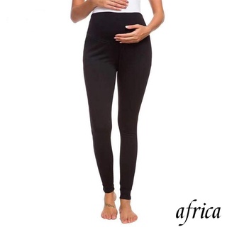 ☾Zb♠Leggings de maternidad de Color sólido, pantalones casuales elásticos para salón (negro, gris claro, gris oscuro)