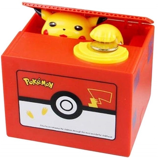 Caja de dinero Pikachu Moving Electronic Coin Bank coleccionable con música