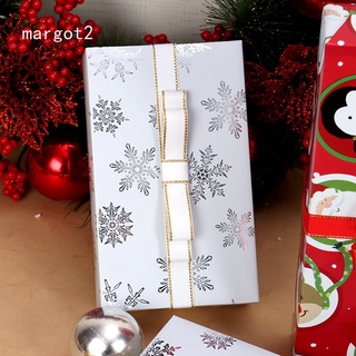 5 piezas de papel de regalo de navidad paquete de Material decorativo de navidad papeles de fondo Margot