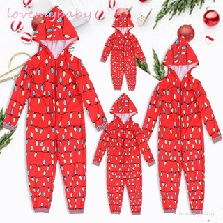 conjunto de pijama de navidad impreso de dos piezas elástico de manga larga para padres y niños