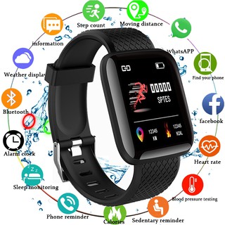 reloj inteligente de acero inoxidable 116 plus para mujeres/hombres/electrónica/reloj de pulsera deportivo para android/ios/reloj inteligente ip67