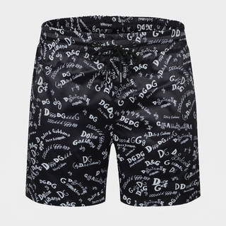 dolcr&gabbana hombres verano casual moda calle estilo negro pantalones cortos de los hombres de secado rápido trajes de baño correr deportes malla forrada pantalones cortos de playa (1)